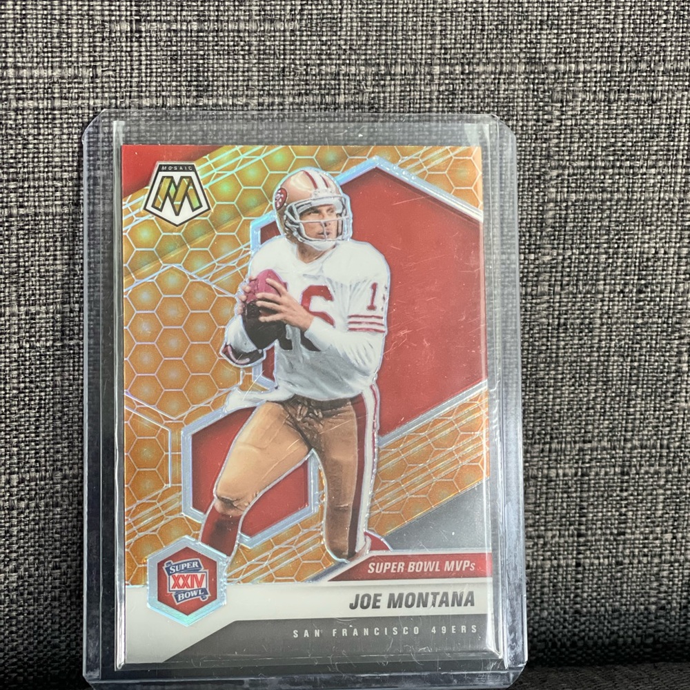 Joe Montana honeycomb collector card
